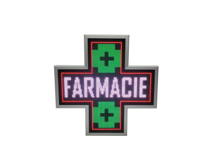 Cruce farmacie model VITRINA 650mm x 650mm LED-uri RGB P6