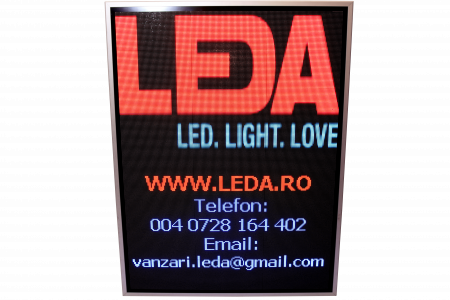 Reclama luminoasa LED 1050mm x 1370mm P5 programabil