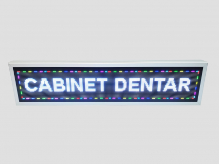 Reclama luminoasa LED 1050mm x 250mm P5 pentru CABINETE STOMATOLOGICE [5]