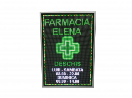 Reclama luminoasa LED 730mm x 1050mm P5 pentru FARMACIE