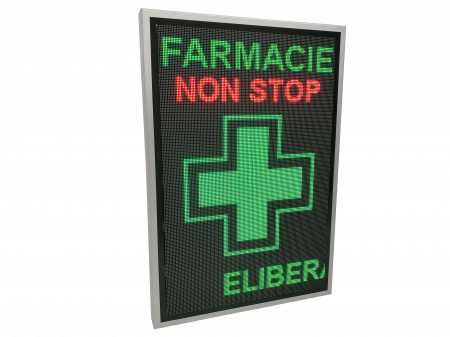 Reclama luminoasa LED 730mm x 1050mm P5 pentru FARMACIE [3]