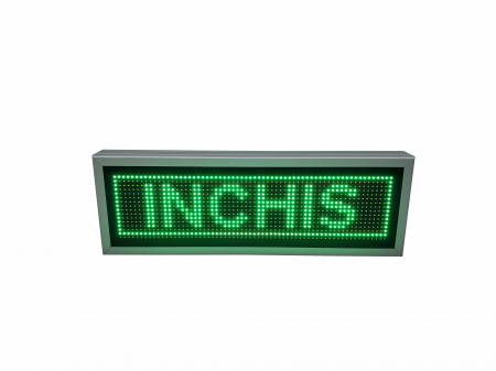 Reclama luminoasa LED INCHIS / DESCHIS 730mm x 250mm leduri model LED-uri verzi [1]