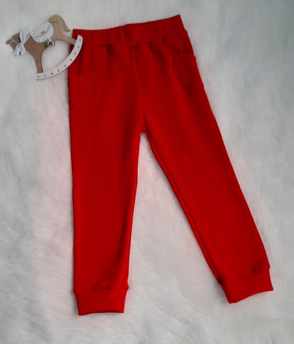 Pantaloni rosii lana merinos [2]
