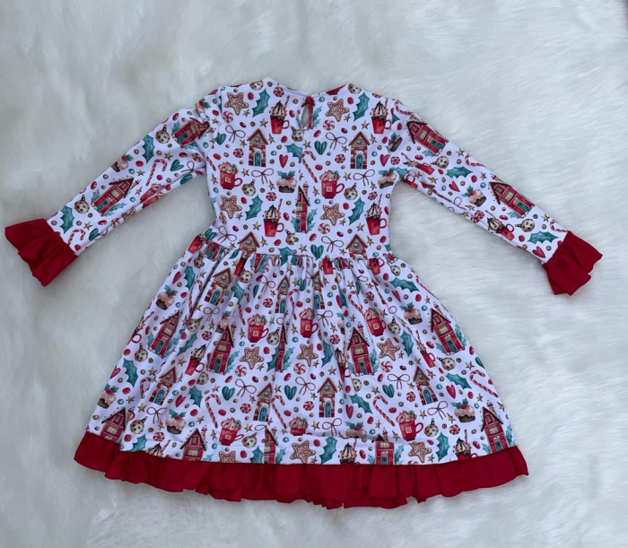 Rochita bumbac organic multicolor XMas Magic [2]