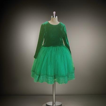 rochita catifea si tul verde [2]