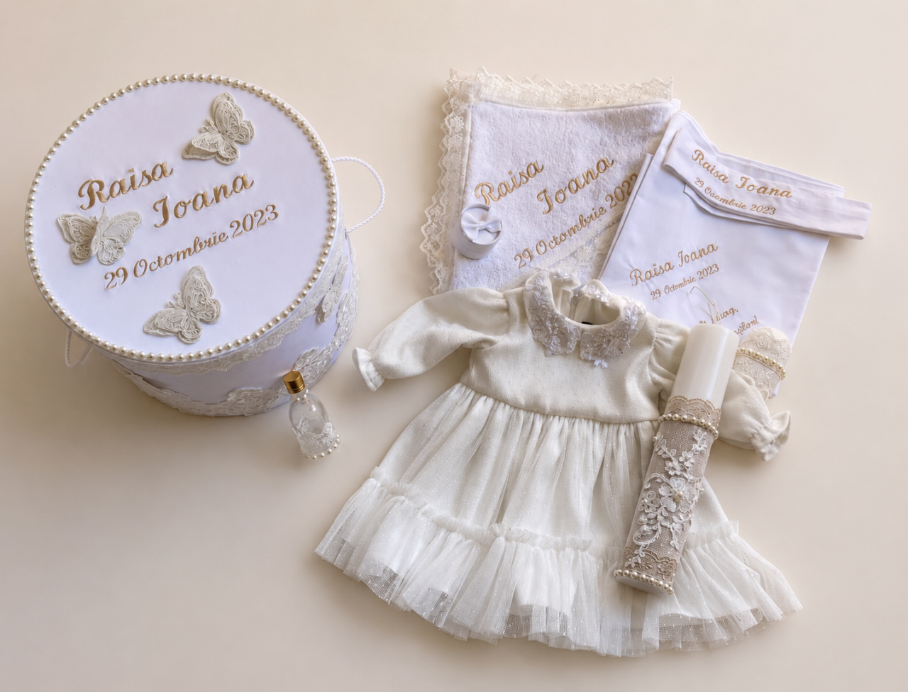 Set trusou botez personalizat Victoria [2]