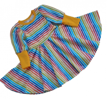 Rochii bumbac organic - Rochita din bumbac organic Rainbow