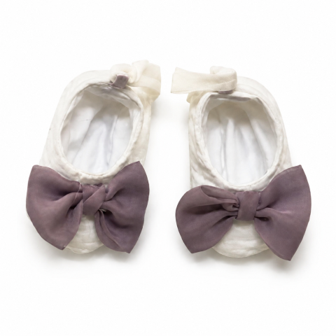 Accesorii botez fetite - Botosei muselina Viviana