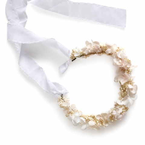 Accesorii botez fetite - Coronita flori uscate