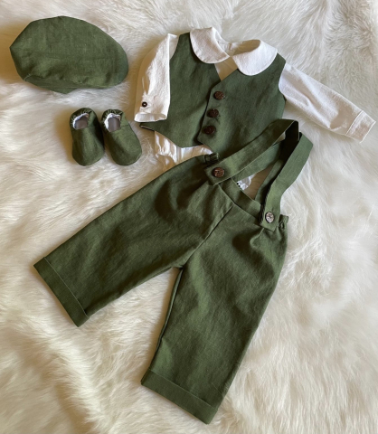 Costum Elegant din In Verde Forest pentru Băieței | Crystalines [1]