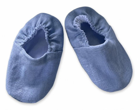 Costumaș Elegant Geo, din In, pentru Băieței, Bleu – Vestă, Cămașă și Pantaloni Scurți [5]