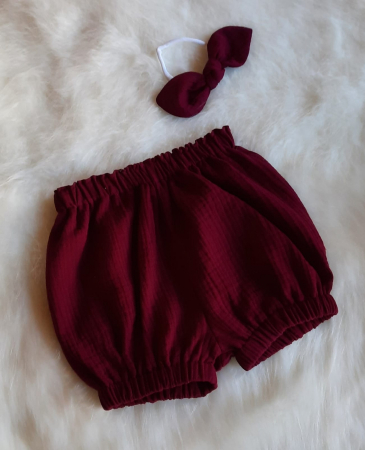 Pantaloni muselina - Pantaloni bufanti muselina Wine