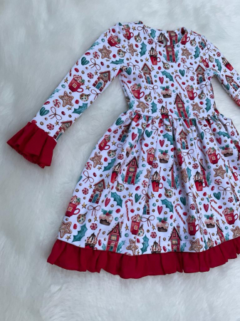 Rochita bumbac organic multicolor XMas Magic [2]