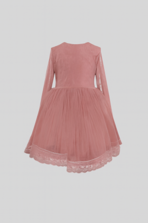 Rochita catifea si tulle roz pudra [1]