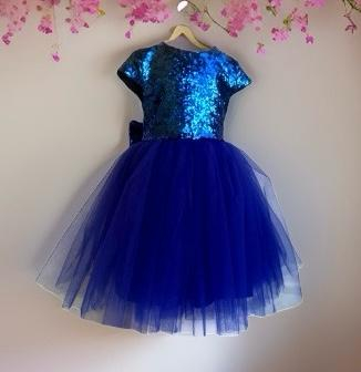 Rochita Crystal Ines din material paietat si tul [3]