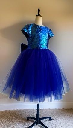 Rochita Crystal Ines din material paietat si tul Rochii pentru evenimente - Rochita Crystal Ines din material paietat si tul
