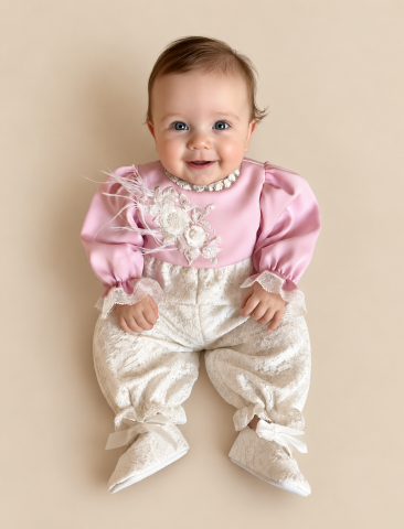 Tinute botez fete - Salopeta Brianna