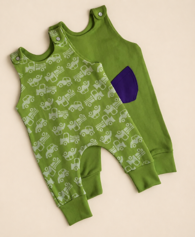 Salopete lana merinos - Set salopete lana merinos marimea 68