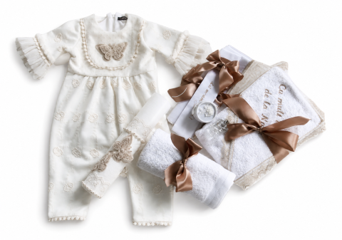 Trusouri botez fetite - Set trusou botez Amelie