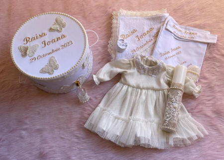 Set trusou botez personalizat Victoria Trusouri botez - Set trusou botez personalizat Victoria