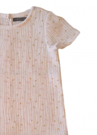 Tricou de muselina organica cu croi lejer, potrivit pentru vremea calduroasa [1]