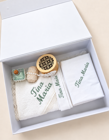 Trusouri botez fetite - Set trusou botez personalizat Tricia