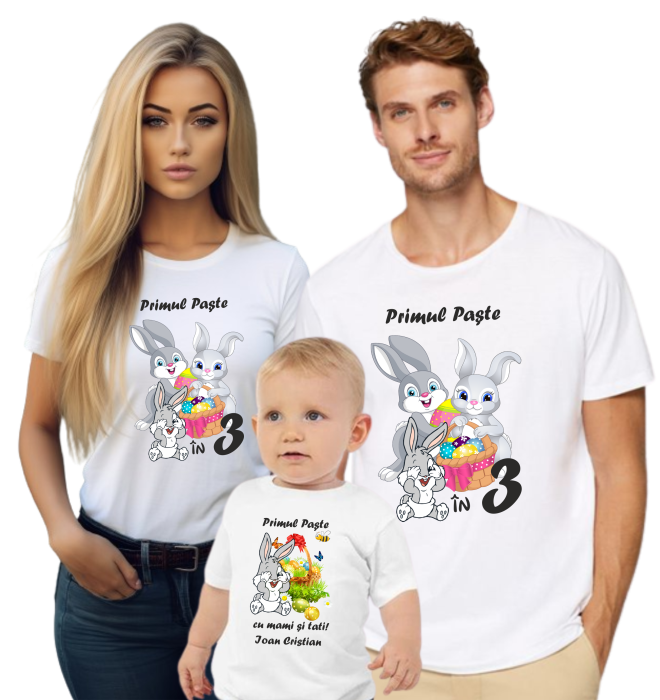 Tricou „Iepuraș” – Model Special Paște 100% Bumbac [2]