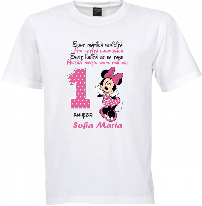 Cadoul Perfect pentru Moț – Minnie, tricouri personalizate [4]