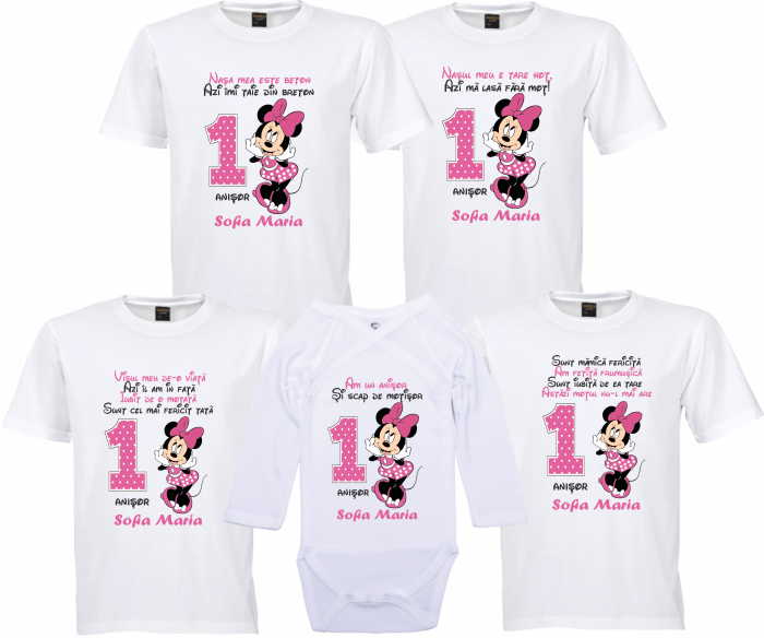 Cadoul Perfect pentru Moț – Minnie, tricouri personalizate [1]
