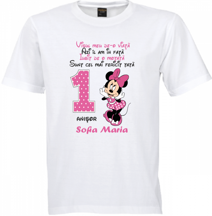 Cadoul Perfect pentru Moț – Minnie, tricouri personalizate [3]