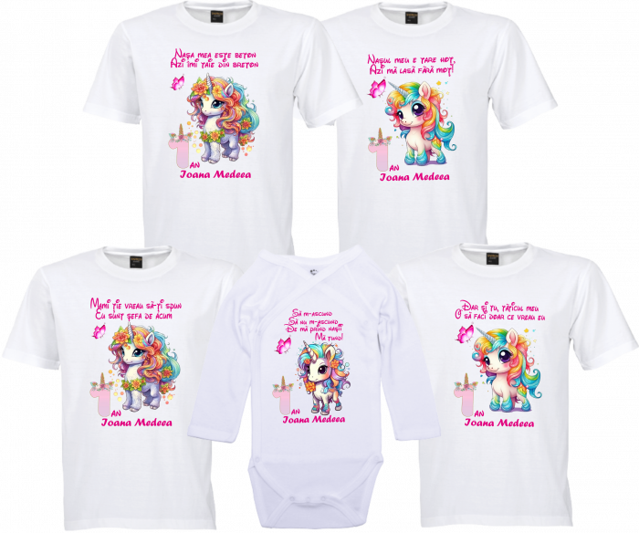 Moț cu Unicorni – Tricouri pentru o fetiță adorabilă [1]