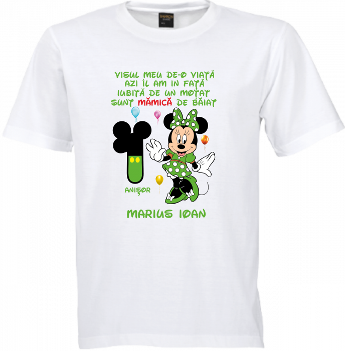 Moț de poveste cu Mickey – Tricou personalizat cu numele copilului [4]