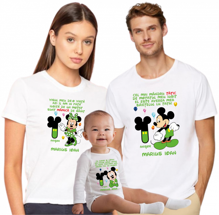 Moț de poveste cu Mickey – Tricou personalizat cu numele copilului [2]