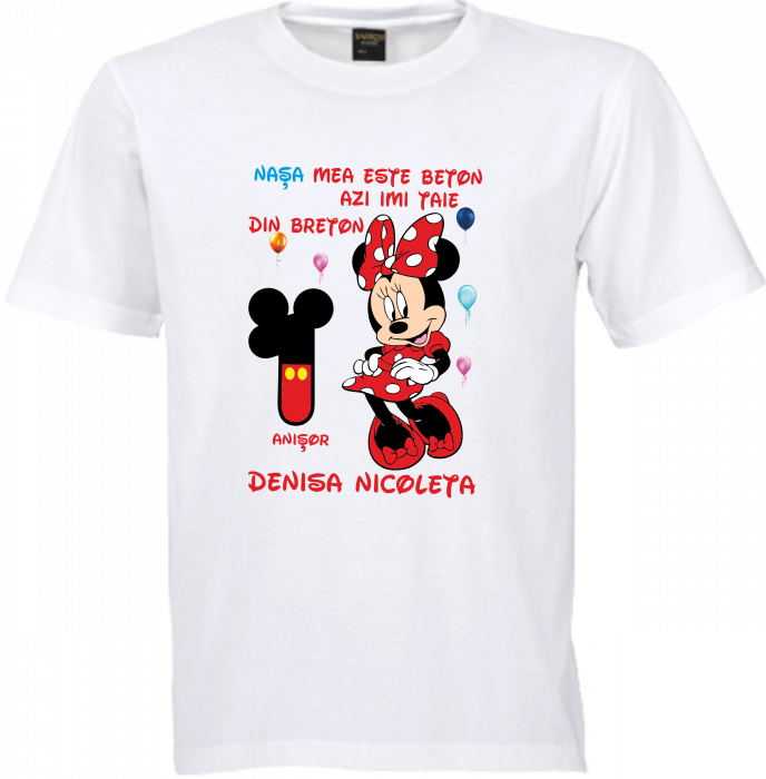 Moțul vesel cu Mickey - Tricou personalizat pentru micuțul tău [7]