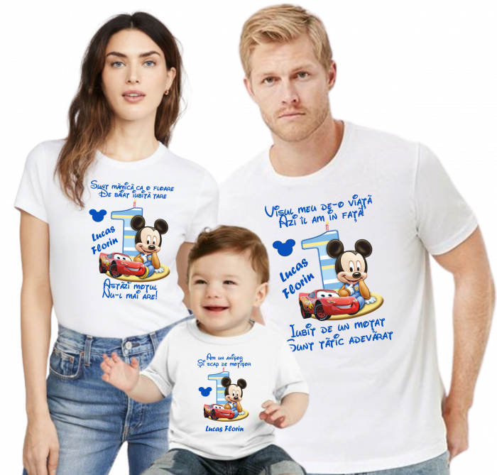 Primul moț cu stil! Tricou cu Mickey personalizat [2]
