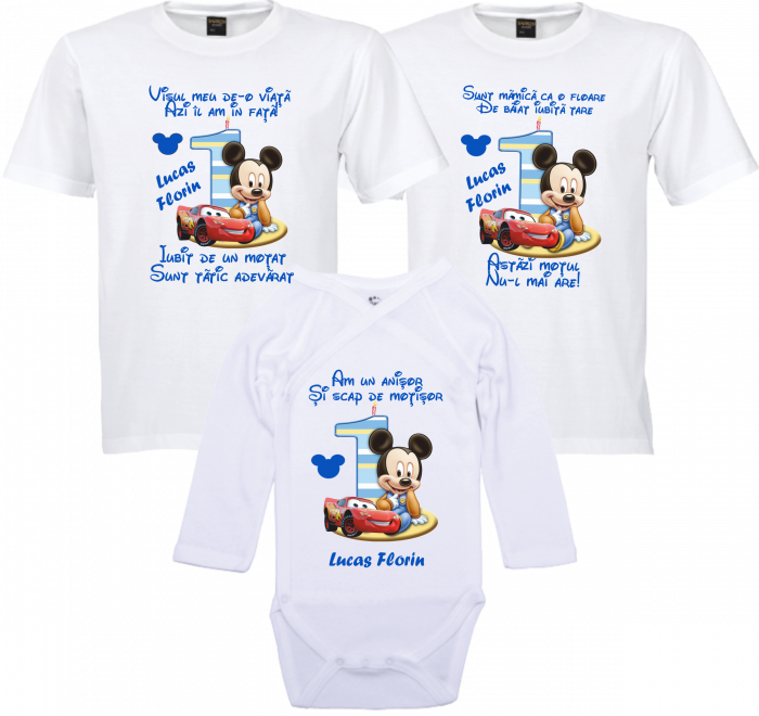 Primul moț cu stil! Tricou cu Mickey personalizat [1]