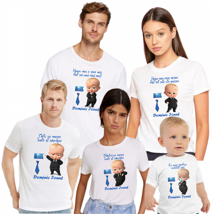 Primul Moț cu Stil – Tricouri Baby Boss Personalizate [2]