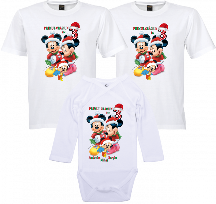 Sărbătorește Primul Crăciun în Trei cu Tricouri Unice [1]