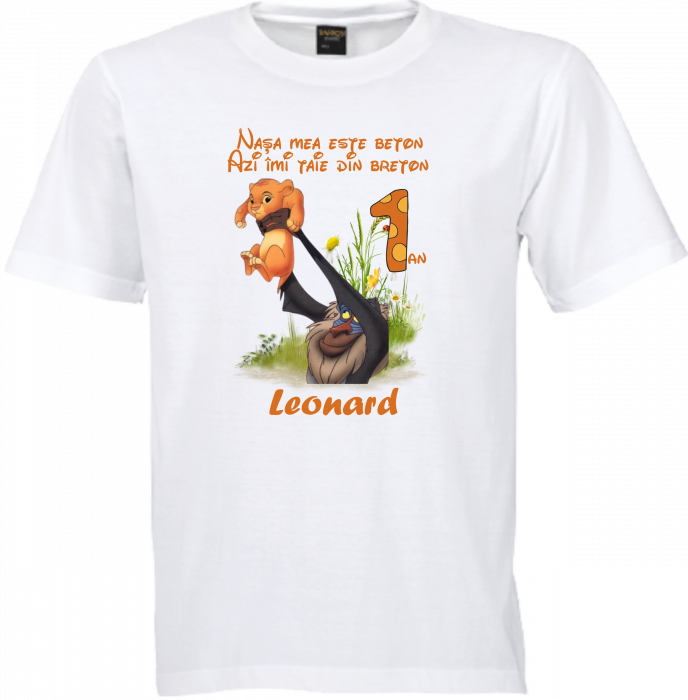 Tricou de Moț Cu Simba  din „Regele Leu”, pentru băieței aventurieri [7]