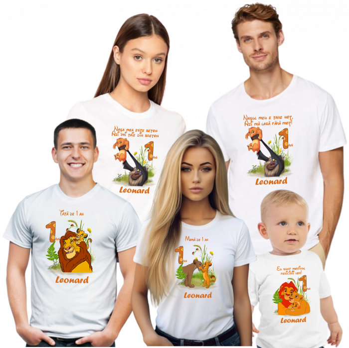 Tricou de Moț Cu Simba  din „Regele Leu”, pentru băieței aventurieri [2]