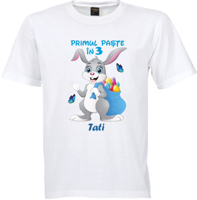 Tricou Paște Fericit – Model Creștin Elegant 100% Bumbac [3]