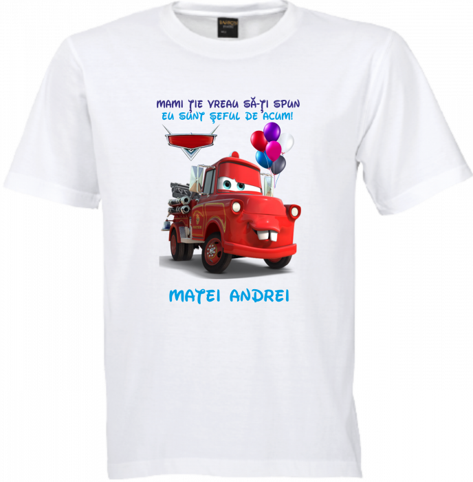 Tricou Personalizat Fulger McQueen – Aventură la fiecare purtare! [2]
