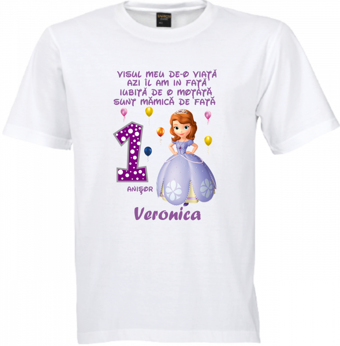 Tricouri Aniversare Personalizate – Prințesa Sofia [4]