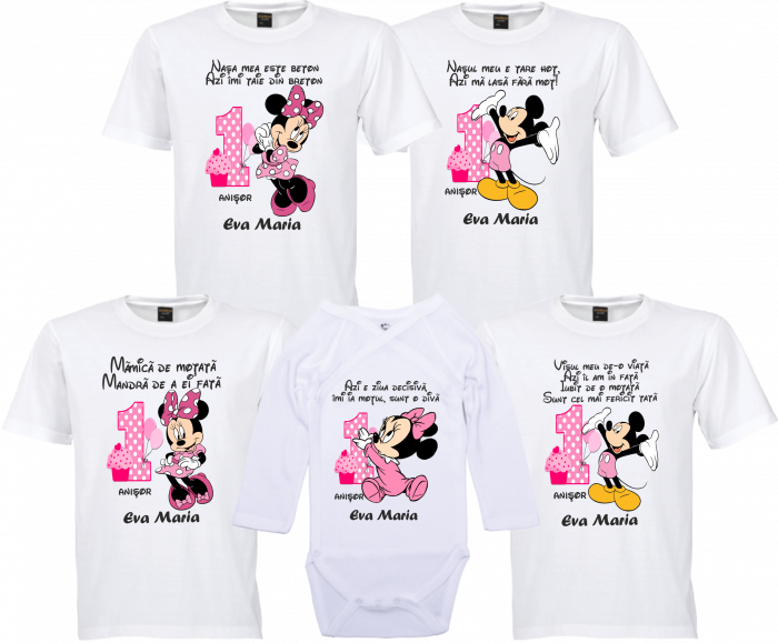 Tricouri cu Mickey și Minnie Mouse pentru Distracție și Amuzament [1]