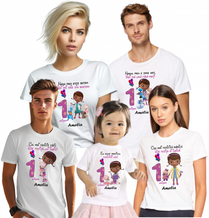 Tricouri de Moț cu Doctorița Plușica – Personalizate pentru Primul An [2]