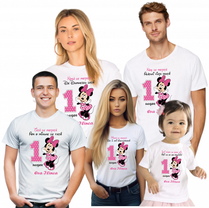 Tricouri drăgălașe, personalizate cu Minnie Mouse  [2]
