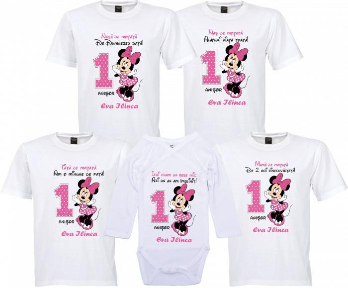 Tricouri drăgălașe, personalizate cu Minnie Mouse  [1]