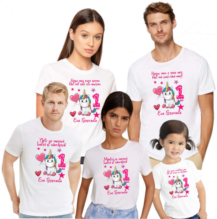 Tricouri fermecătoare cu Baby Unicorn pentru petrecerea de moț [2]