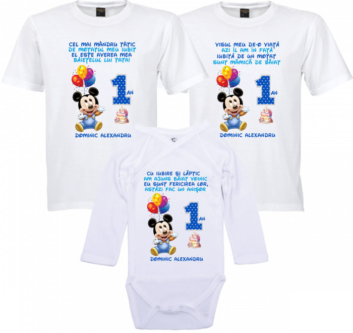 Tricouri Personalizate  cu Mickey Mouse pentru Micuții Aventurieri [1]