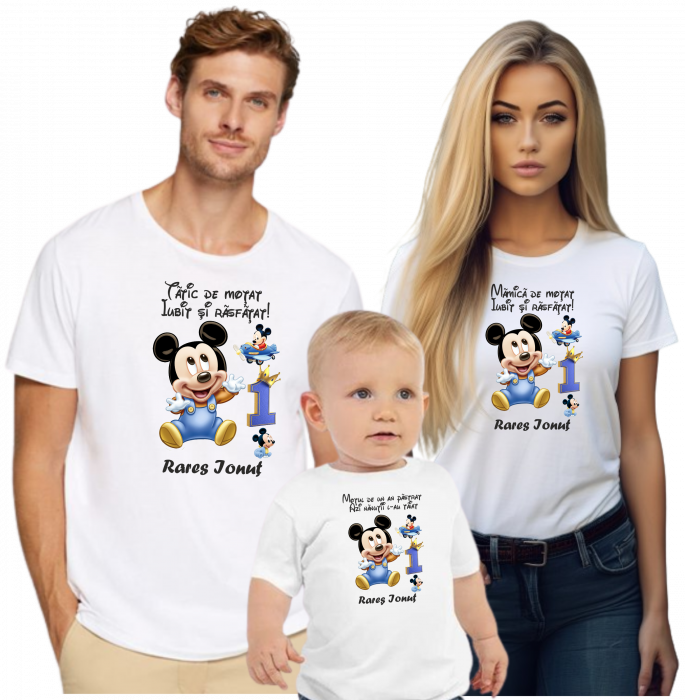 Tricouri Personalizate  cu Mickey Mouse pentru Petrecerea de Moț.  [2]